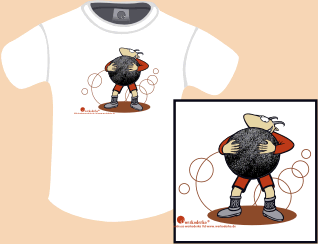 T-Shirt Motiv: Kugelheben
